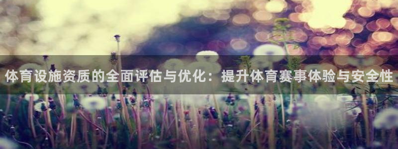 意昂体育4是干嘛的公司：体育设施资质的全面评估与优化