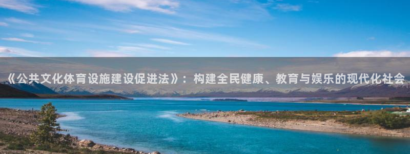 意昂体育4软件：《公共文化体育设施建设促进法》：构建