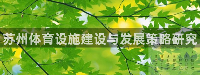 意昂4开户：苏州体育设施建设与发展策略研究