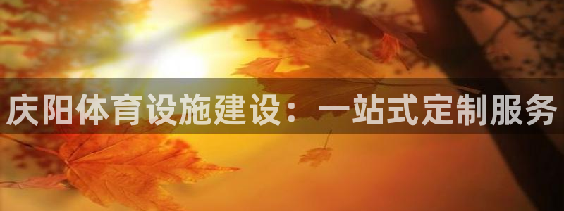 注册意昂4：庆阳体育设施建设：一站式定制服务